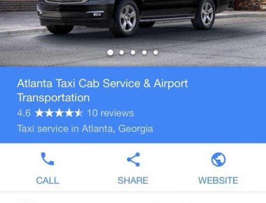 Atlanta Taxi Cab Service